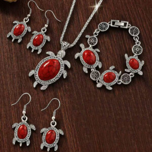 Turtle three-piece set red