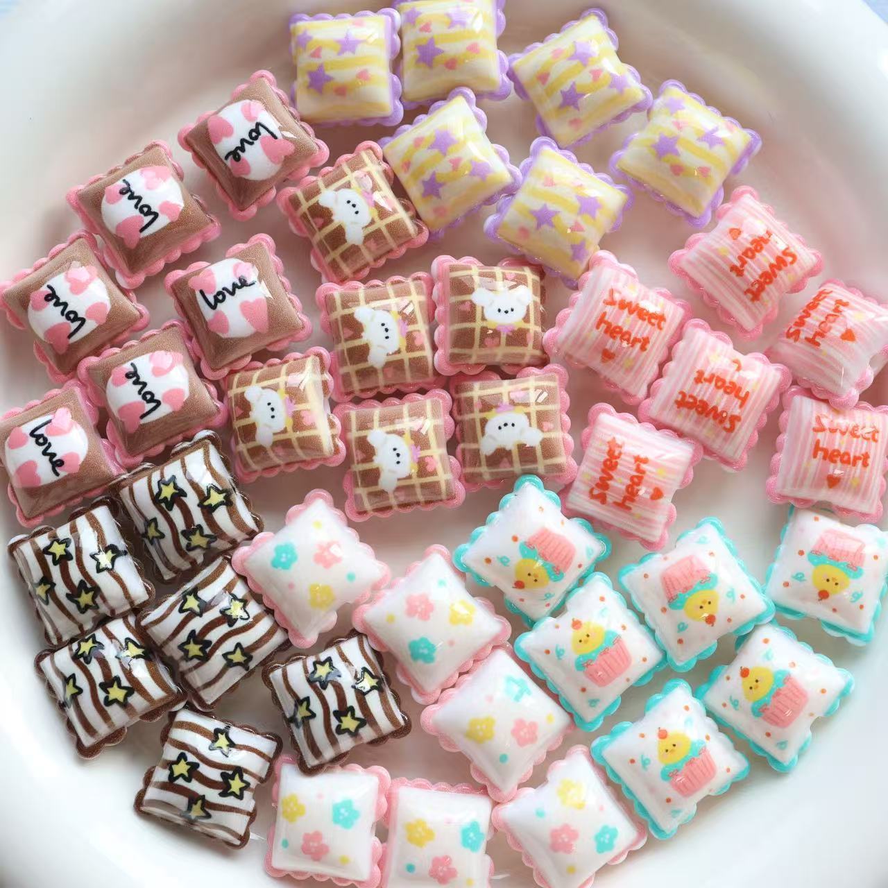 Wholesale Double-sided printed cartoon cute style pillow beads