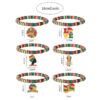 Wholesale Black History Month June Festival Red, Yellow, Green Adjustable Bracelet