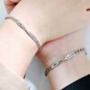 Wholesale Stainless Steel Mobius Couple Infinite Love Bracelet
