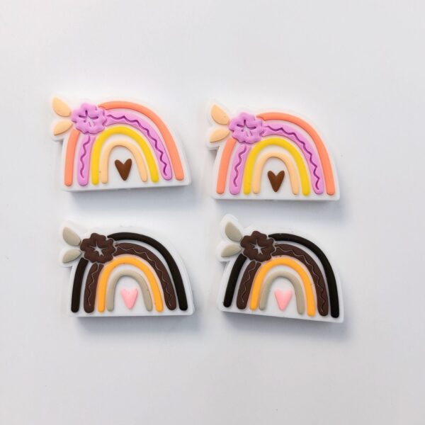 O1CN01XVbyzV1pLbWNM2Jo2__2217666445344-0-cib Wholesale 10pcs Rainbow Silicone Beads