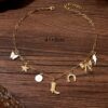 Wholesale Butterfly Star Lightning Western Cowboy Boots Horseshoe Necklace