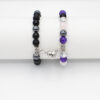 Wholesale natural stone couple bracelet a pair of love magnet attraction bracelet