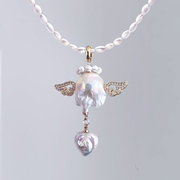 Wholesale Pearl Love Wings Devil Angel Alien Star Pendant