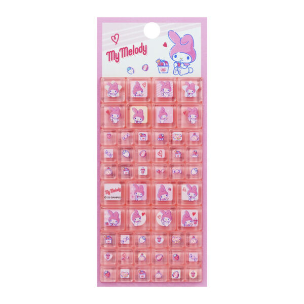 Wholesale Sanrio Chloe My Melody 3D Crystal Relief Square Stickers for Kids and Girls - Guka Decorative Stickers