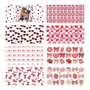 Wholesale Uv Transfer Sticker Glass Cup Crystal Label Crystal Sticker Cross-Border Exclusive for 16oz Glass Cup Special Sticker 23Cmx11Cm