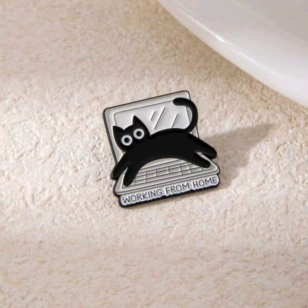 Wholesale Cartoon Black Cat Little Cat Animal Brooch