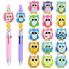 Wholesale PVC soft rubber cute owl beads