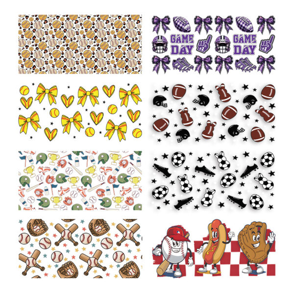 Wholesale Uv Transfer Sticker Glass Cup Crystal Label Crystal Sticker Cross-Border Exclusive for 16oz Glass Cup Special Sticker 23Cmx11Cm