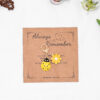 Wholesale Blessing Card Ladybug Daisy Keychain Pendant