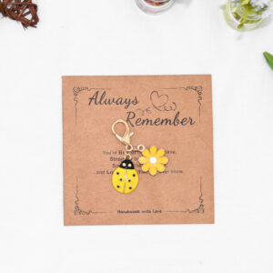 Yellow seven-star ladybug + cardboard