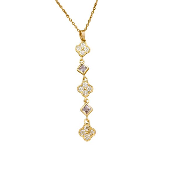 Wholesale Bow Necklace Accessories Women's Luxury Titanium Steel Necklace