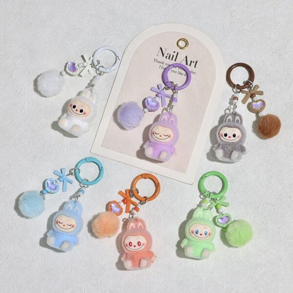 Wholesale Plush rabbit keychain/strap keychain for students, OLY Exclusive