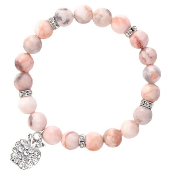 Wholesale Letter Teacher's Day Soft Ceramic Apple Layered Bracelet Set