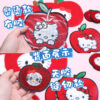Wholesale Red Cute Apple Cat Embroidery DIY Patches