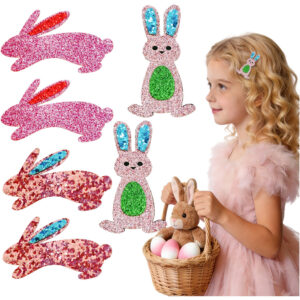 Wholesale Cute Easter Bunny Cartoon Fabric Hair Clip