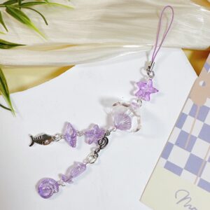 25a36 marine life wind chime [purple]