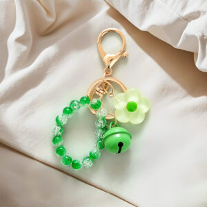 Green bracelet keychain 08