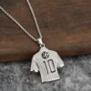 Wholesale personalized trendy football No. 10 jersey World Cup gold-plated necklace