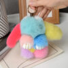 Wholesale Colorful plush rabbit cute bag pendant keychain