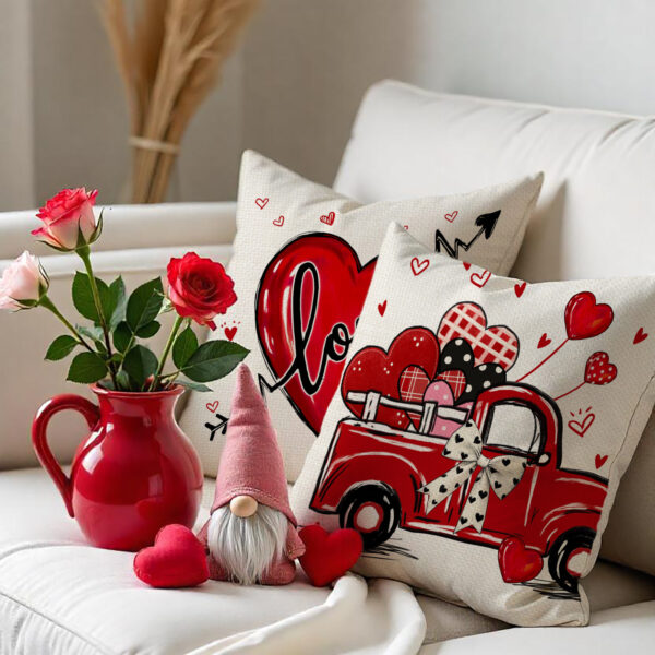 Wholesale Love Letter Printed Pillow Case Valentine's Day