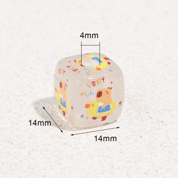 Wholesale 10pcs Night Light Cute Rabbit Dinosaur Blocks Acrylic Beads