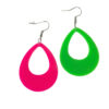Wholesale Fluorescent Five-pointed Star Small Lightning Earrings