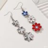O1CN01XqZXJT2H9yr1rsH1G_2220769489109-0-cib Wholesale Independence Day Multicolored Flower Droplet Earrings