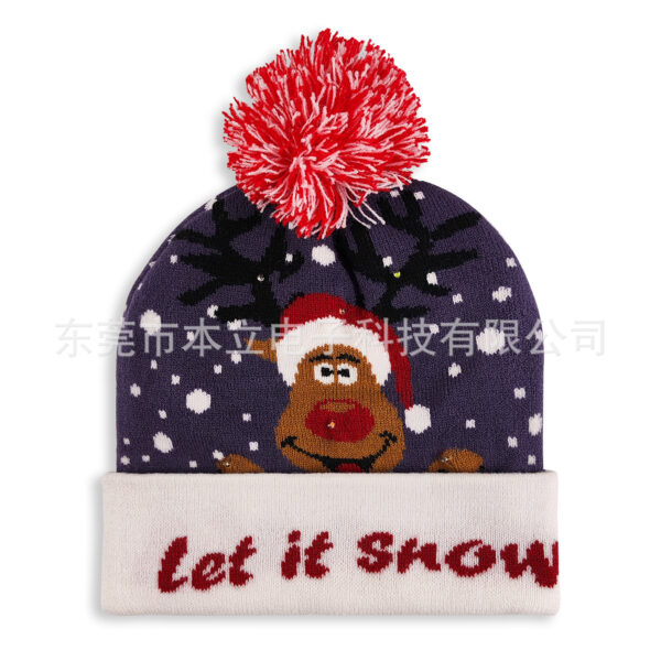 O1CN01XsPDnn1yIFJHEgBed_2215831496555-0-cib Wholesale Winter Knitted Hat Christmas Party Led Light Hat special
