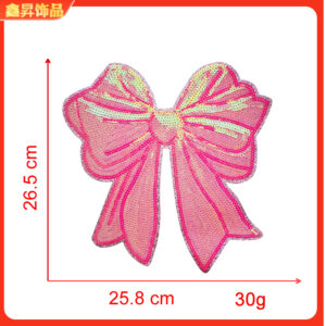 Hot melt adhesive*pink*bow*bow*height 26.5*25.8cm