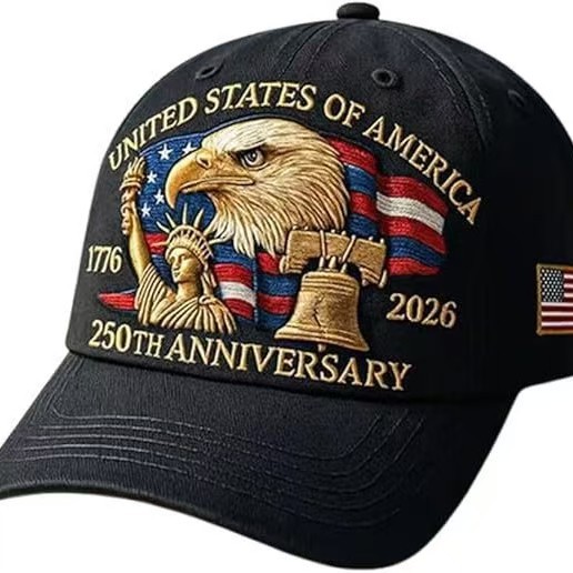 Wholesale Colorful Eagle Flag Embroidered Baseball Hat