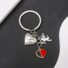 O1CN01Xu5l4z2KpbcRcqdHg_2217654629606-0-cib Wholesale Valentine's Day Series Angel Love LOVE Keychain