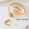 Wholesale Golden open palm adjustable jewelry set