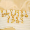 Wholesale Gold Turtle, Conch, Starfish, Crab Pendant Titanium Steel Earrings