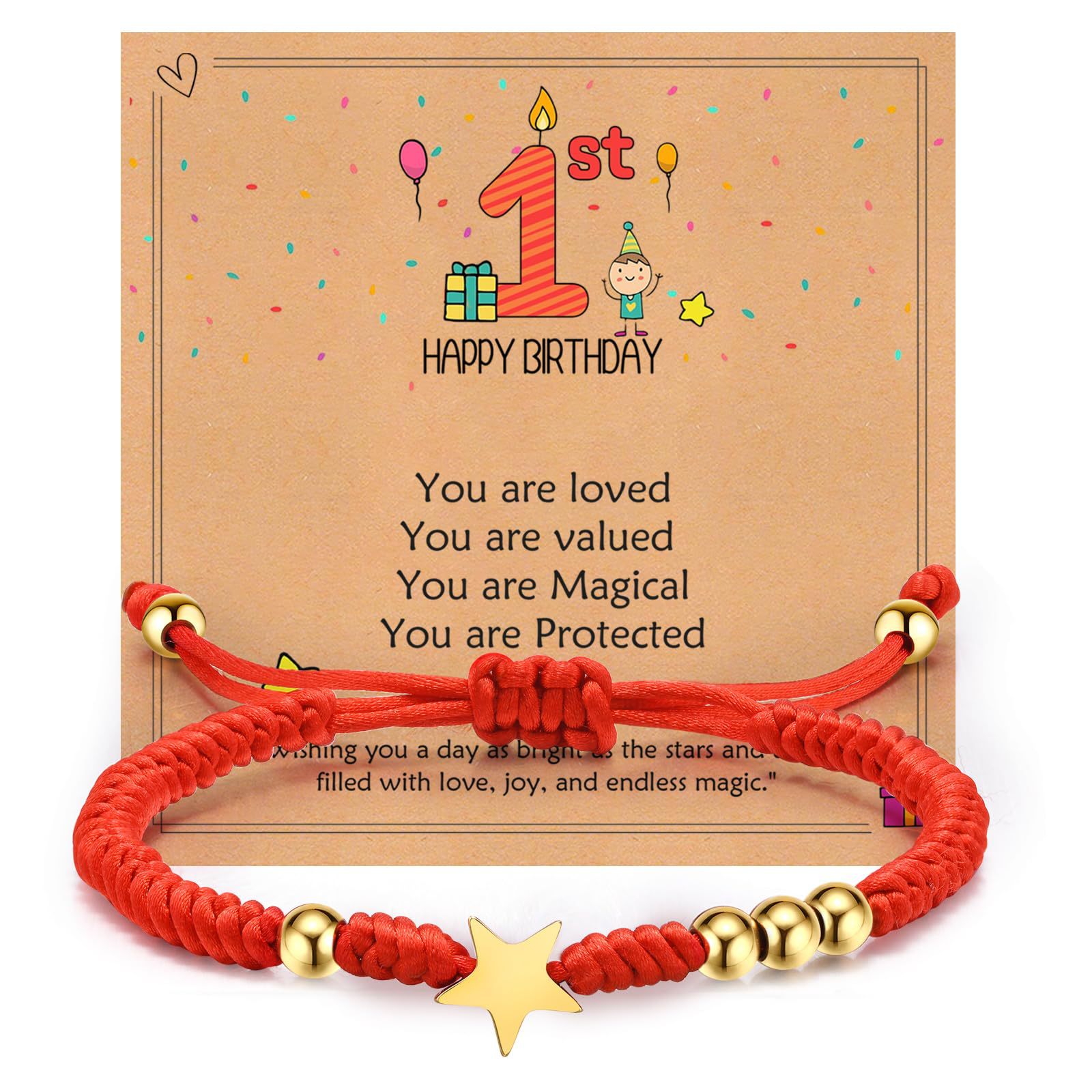 Wholesale Red Lucky Woven Cole Five-inted Star Bracelet