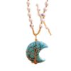 Wholesale Moon Life Tree Pendant Wealth Tree Winding Necklace