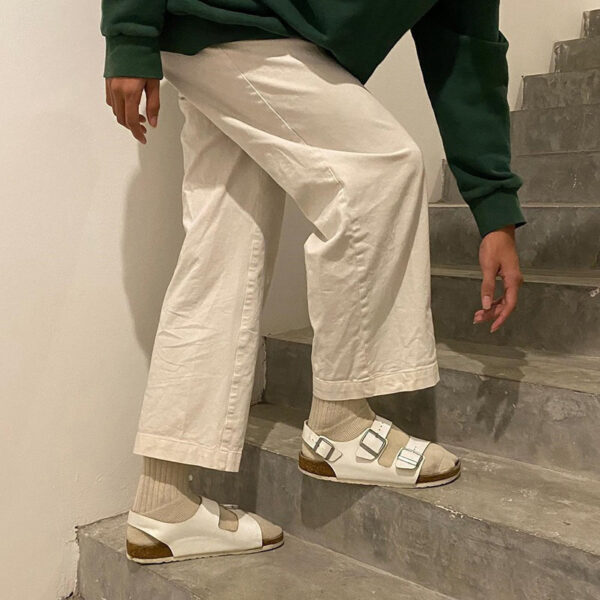 Wholesale Leather Birkenstock Shoes Double-Breasted Brown Shoes