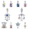 Wholesale Tarot Cards Stars Moon Hourglass Silver Plated Charms