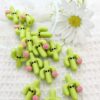 Wholesale 10pcs 3D Silicone Potted Beads