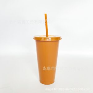 710ml straw cup#8 light brown / 24OZ/710ML