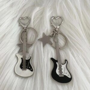 Wholesale Y2K Spice Girl Guitar Pentagram Bag Charm Keychain