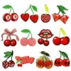 Wholesale Fruit Strawberry Cherry Cartoon Embroidery DIY Patches