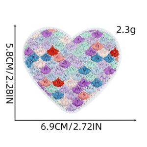 Colorful love cloth stickers 1#