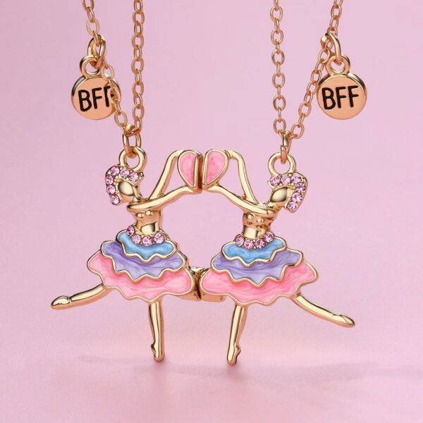 Wholesale Dancer Necklace Good Friend Clavicle Chain Girl Necklace