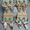 Wholesale Bohemian Bullhead Turquoise Western Style Earrings