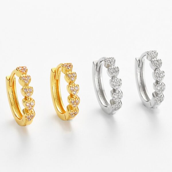 Wholesale Zircon Heart Earrings - Affordable Luxury