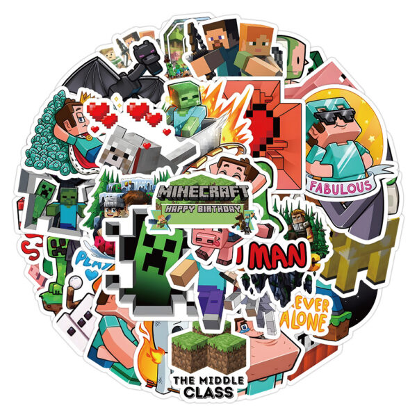 Wholesale 52 Cute Cartoon My World Waterproof Vinyl Stickers