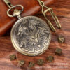 Wholesale 6MM embossed dragon metal mini dice pocket watch
