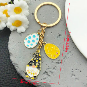 Ls259-carnival black hat dwarf keychain-10.8g [1 piece]