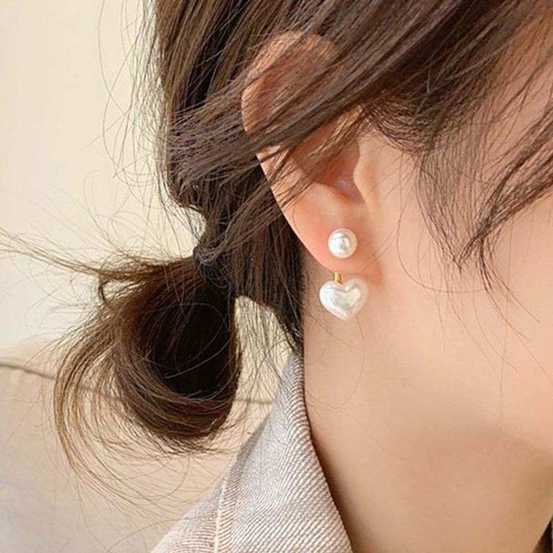 Wholesale Love Pearl Two Earrings